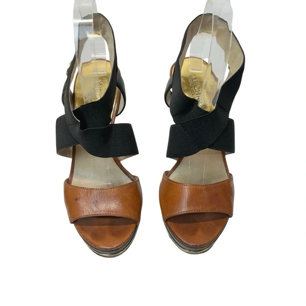 Michael Kors Women's Sexy Black and Brown Heels